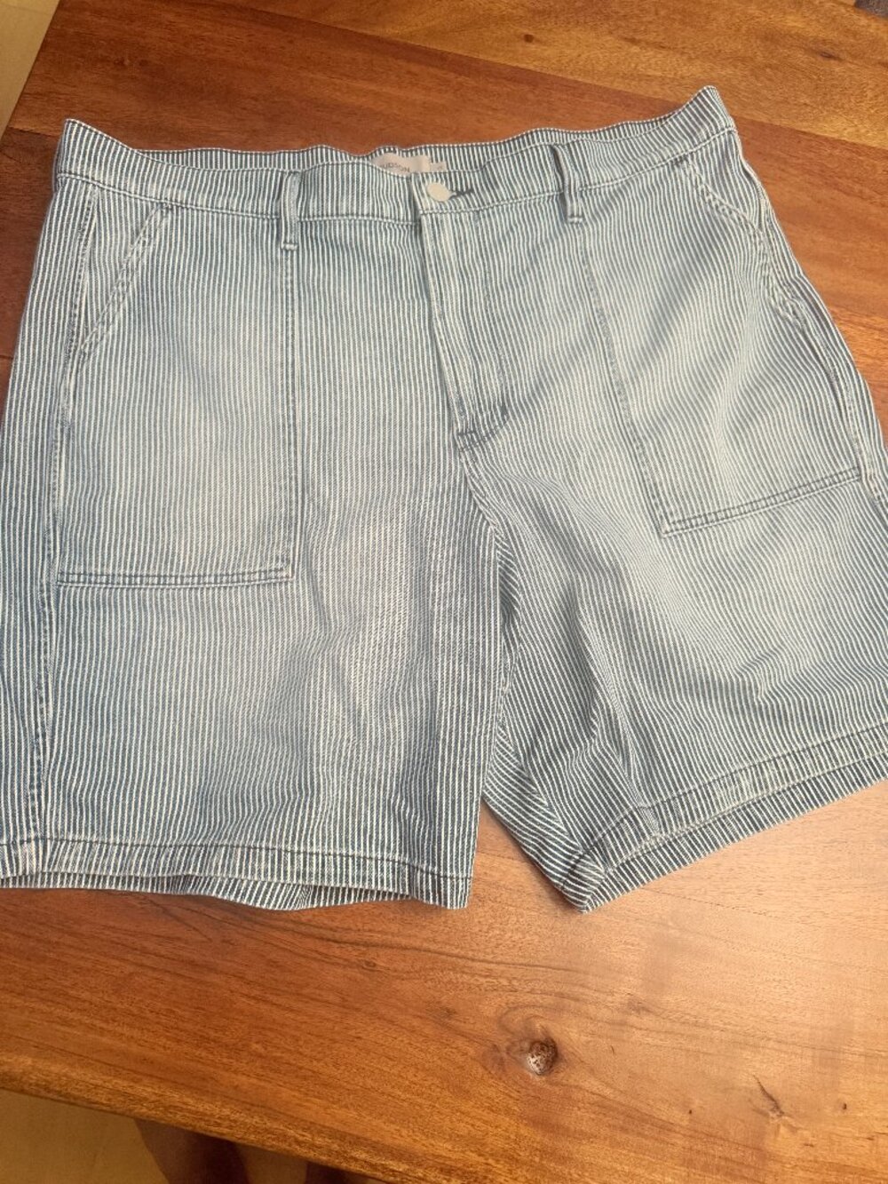 Hudson Jeans Shorts - Size 40 - blue/white stripe - Spring 2025